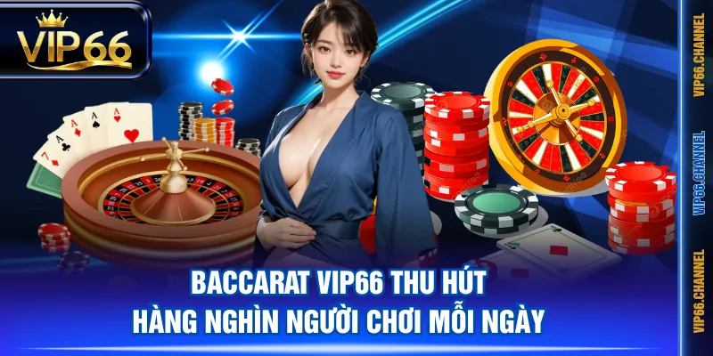 Baccarat VIP66 thu hút hàng nghìn người chơi mỗi ngày