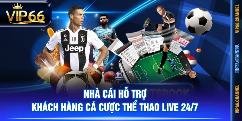 Nhà cái hỗ trợ khách hàng cá cược thể thao live 24/7