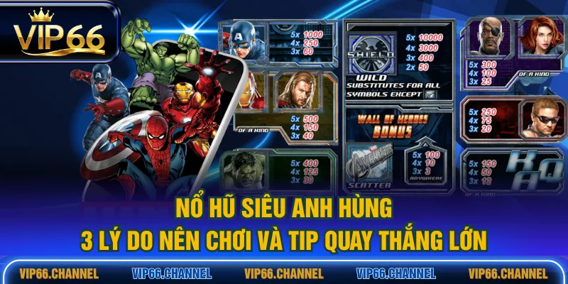 Nổ hũ Siêu Anh Hùng