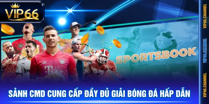 Sảnh CMD cung cấp đầy đủ giải bóng đá hấp dẫn